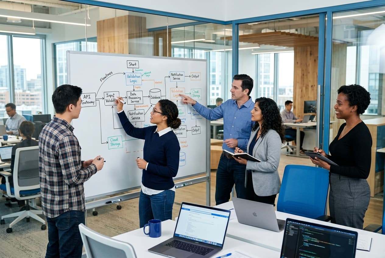 NovCleda Engineers Mapping AI Automation Workflows